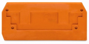 284-328, Торцевая и промежуточная пластина, WAGO, 77,5х2,5х35mm, Оранжевый