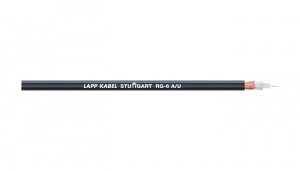 RG-174 A/U, Кабель коаксиальный, LAPPKABEL, медь/ПВХ (PVC), D=2,8mm, Dжил=0,48
