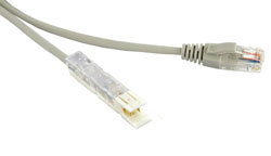 PC-110-RJ45-1P-CX-1M-LSZH-GY, Патч-корд 110 тип-RJ45, 1 пара, LSZH, 1 м, серый, Hyperline
