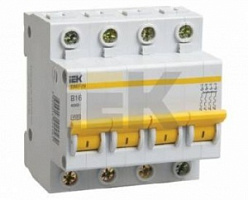 MVA20-4-020-C, Автомат. выкл. тип С 4,5кА, IEK, 20A, 400V, серия ВА 47-29, IP20