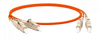 FC-D2-50-LC/PR-ST/PR-H-10M-LSZH-OR, Патч-корд волоконно-опт., MM 50/125, LC-ST, duplex, Hyperline, L=10m, Øжил=2mm, LSZH, оранжевый