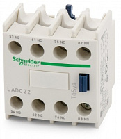 LADC22, Дополнительный контактный блок 2НО+2НЗ фронт.монтажа, Schneider