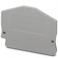 3031762, Концевая крышка D-STS 2,5, PHOENIX, 51х2,2х43mm, Серый