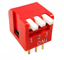 SWD-03RL, DIP-переключатель, 3кл., DIPT