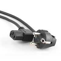 PC-186A-VDE, Кабель питания, евровилка с заземлением, угловой разъем, Gembird