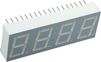 CC56-11SRWA, Индикатор цифровой сегментный, 4 разр., KGB, красный