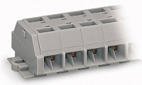 261-202, Клеммная колодка 4-пров., 2полюс., WAGO, 500V, 24A, 0.08-2.5mm², Серый