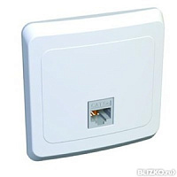 KOMC-001B, Розетка компьютерная "Этюд" 1xRJ45, Schneider, 8кнт, белый