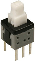 PS580L, Кнопка, с фиксац., Dongnan, 0.1A, 12V, 5,8х5,8