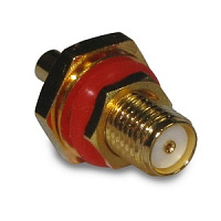132105, ВЧ разъем RF/COAXIAL SMA BHD JACK STR 50 OHM SOLDER, Amphenol