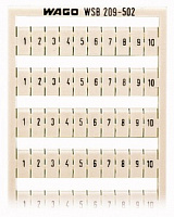 209-502, Система быстрой маркировки WSB, WAGO, белый