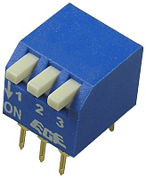 RPL-03, DIP переключатель 3 поз.уг.90, ECE