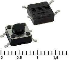 IT-1102W, Кнопки тактовые, Китай, 6х6, h=4,3mm