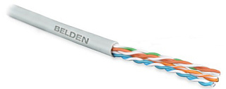 1583E.00U305, UTP (U/UTP) Кабель витая пара (уп.305м) 4x2, CAT5e, BELDEN, серый, 24AWG