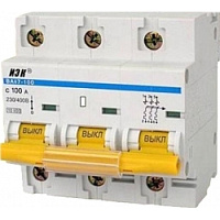 MVA40-3-100-C, Автомат. выкл. 3-пол., IEK, 100A, 230/400V, BA 47-100, IP20, -40...50°С