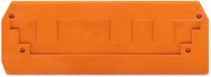 284-339, Торцевая промежуточная пластина, WAGO, 97,4х35мм, оранжевый
