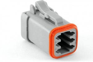 AT06-6S-MM01, Разъем автомобильный, Amphenol, 13A, серый