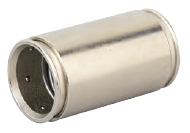 6110-20N, Муфта труба-труба, латунь никель., DKC, Ø20mm, L=58mm, IP66/IP67