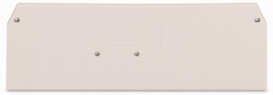 279-348, Торцевая и промежуточная пластина, WAGO, 72,2х2х27mm, Светло-серый