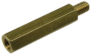 PCHSN-12, Шестигранная стойка для п/плат, М3, COOPER, L=12mm, Латунь