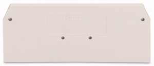 279-341, Торцевая и промежуточная пластина, WAGO, 61,8х2х27mm, Светло-серый