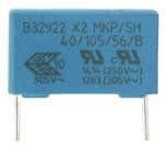 B32926C3106M000, ±20%, 10uF, 310VAC /630VDC, Конденсатор защитный, EPCOS / TDK, 41,5х28х42,5mm, -40...110°С