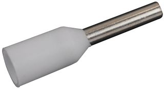 216-201, Наконечник, WAGO, белый, Lконт=8mm, L=14mm, Ø3,1mm, Øотв1mm