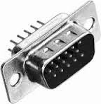 09 56 161 7700, Соединители D-Sub, HARTING, 15P, 3Row, сталь