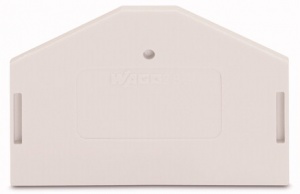 280-354, Торцевая и промежуточная пластина, WAGO, 50х2,5х36,5mm, Светло-серый