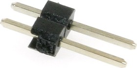 PLS-2, Вилка штыревая 1x2, прямая, CONNFLY, 2,54mm