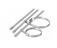 07-0158, Стяжка кабельная стальная (упак=50шт.), REXANT, сталь, 152х4,6mm