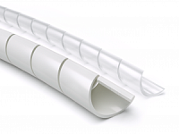 18376, Спиральная оплетка 12мм для жгута до 130мм, прозрачная, ABB, упак=25м