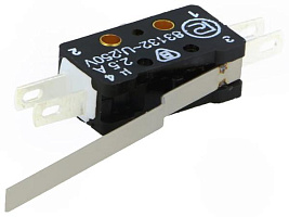 83133-54-AR35,75 (WLK-34), Микропереключатели с рычагом 35,75мм (2,86mm), 2.5A, 250VAC, PROMET, 20,04х6,4, h=10mm, -25...40°С