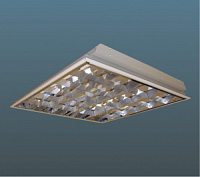 LC-VS-004-9, LEDCRAFT, 3000K, Белый (холодный), 120°, 36W, 595х595х90мм, Встраиваемый растровый светильник