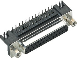 09 68 153 5613, Соединители D-Sub, мама, HARTING, 9P, 2Row, 2,84мм., PBT