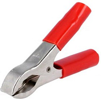 27.722.1, Зажимы "Крокодил", AMASS, 24V, 30A, L=75мм, красный