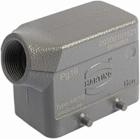 09 30 010 1521, Кожух каб.10В угл, HARTING