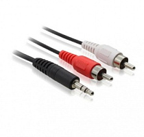 GC-AVC03, Кабель аудио jack 3.5mm AM / RCA 2 аудио AM, GREENCONNECT