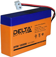 DTM 12008, Аккумулятор, Delta, 12V, 800Ah, 96х25х62mm