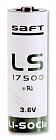 LS17500, Элемент питания, SAFT, A, 3.6A, 3600mAh, Li-SOCl2, Ø17,13mm, H=50,5mm