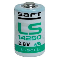 LS14250, Элемент питания, SAFT, STD 1/2AA, 3.6V, 1Ah