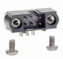 M80-5400642, Разъемы питания, Harwin, 6P, 2Row, шаг=2mm, золото, 3A