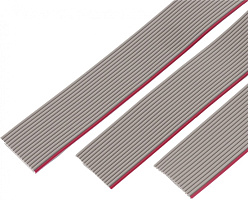 DS1057-40A282R-30.5, Плоский провод: шлейф, CONNFLY, 40жил., 1,27mm, серый