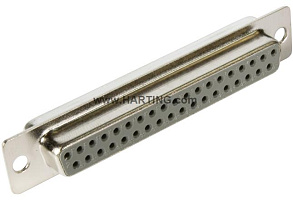09 67 237 4704, Соединители D-Sub, HARTING, 37P, 2Row, PBT