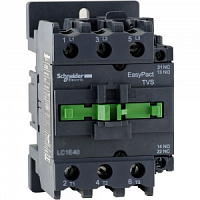 LC1E40M5, Контактор, 40A, 3P, катушка 220VAC, 50Гц, серия TeSys E, Schneider