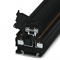 3211861, Клемма для установки предохранителей. PT 4-HESI (5X20), PHOENIX, 500V, 6.3A, 0.2-6mm², Черный