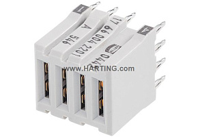 17 66 004 2201, Разъемы, har-bus HM Power female 4p PL2, HARTING