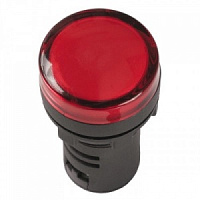 BLS10-ADDS-012-K04-16, Лампа сигнальная AD16DS(LED), IEK, красный, 12V, Ø16mm