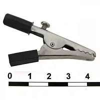 8-0030 BLACK, Зажимы "Крокодил", под винт, Китай, 10A, черный