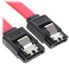 SSML26050R, Кабель (шлейф),SATA III, 7-pin, защелка, 26 AWG, FinePower, L=500mm, красный